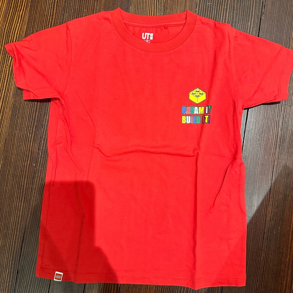 New Uniqlo Red LEGO Kids Tee, 7-8
